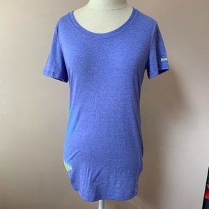 Reebok Purple T-shirt Work Out Warm Up